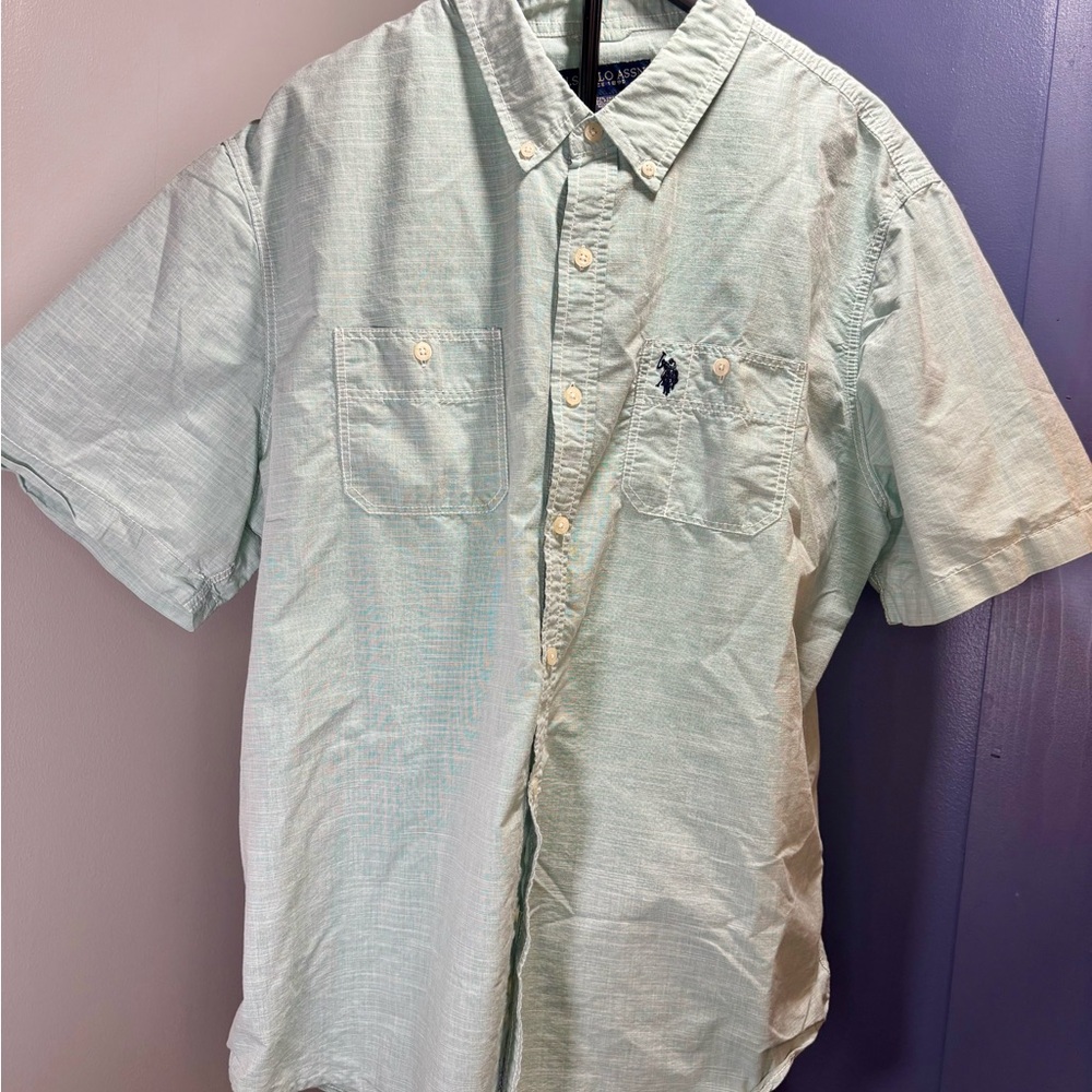 U.S. Polo Assn. Mint Green Casual Button Down Shirt